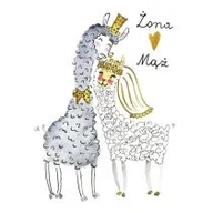 Kartki okolicznościowe i zaproszenia - Karnet B6 Ślub Lamy Nowa - miniaturka - grafika 1