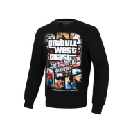 Bluzy sportowe męskie - Pit Bull Bluza Bez Kaptura Most Wanted Crewneck Black - miniaturka - grafika 1
