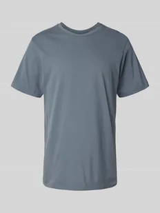 T-shirt z prążkowanym okrągłym dekoltem - Koszulki męskie - miniaturka - grafika 1