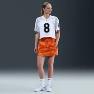 Spódnice - Damska spódnica ztkaniny Kobe - Biel - Nike - miniaturka - grafika 1