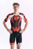 Bielizna sportowa męska - ZEROD Strój triathlonowy RACER TT SUIT red vivacity - miniaturka - grafika 1