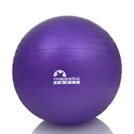 Piłki do ćwiczeń - Majestic Sport Piłka gimnastyczna 65 cm Majestic Sport fioletowa z pompką GVP5028/V - miniaturka - grafika 1