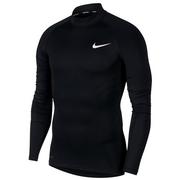 Koszulki sportowe męskie - Nike, Koszulka męska, M NP Top LS Tight Mock BV5592 010, czarny, rozmiar XXL - miniaturka - grafika 1
