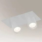 Lampy sufitowe - Shilo Industrialna LAMPA sufitowa YAMATO 7803 prostokątna OPRAWA metalowy WPUST tuby regulowane białe 7803 - miniaturka - grafika 1