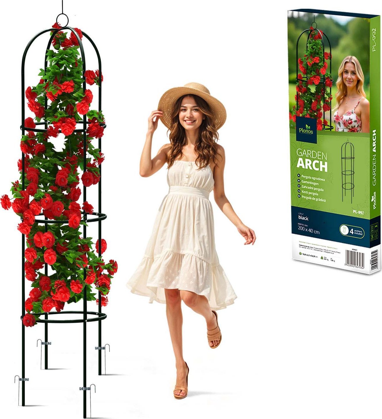 Plonos Pergola ogrodowa kolumna 200 cm PL-992