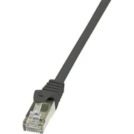 Patchcordy - LogiLink Patchcord CAT.6 F/UTP 5m czarny (CP2073S) - miniaturka - grafika 1