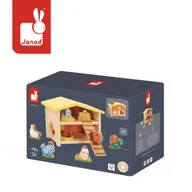 Zabawki interaktywne dla dzieci - Janod, Drewniany Domek Farma, Mój Pierwszy Kurnik - miniaturka - grafika 1