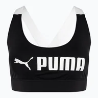 Bielizna sportowa damska - Biustonosz PUMA Mid Impact Fit puma black - miniaturka - grafika 1