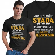 Koszulki męskie - Koszulka dla Kierownika Jam Jest Kierownik Prezent dla Niego - miniaturka - grafika 1