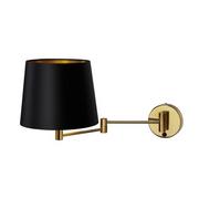 Lampy ścienne - Kaspa Ścienna lampa nowoczesna MOVE 21062102 sypialniany kinkiet czarny - miniaturka - grafika 1