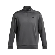 Bluzy męskie - Męska Bluza UNDER ARMOUR UA ARMOUR FLEECE 1/4 ZIP 1373358-025 – Szary - miniaturka - grafika 1