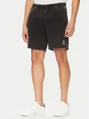 Spodenki męskie - Champion Szorty sportowe Reverse Weave 221179 Czarny Regular Fit - miniaturka - grafika 1