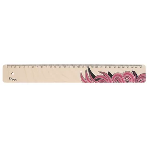 Linijka drewniana Empen Rosa 30cm - Linijki, ekierki - miniaturka - grafika 1