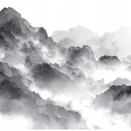 Fototapety - Fototapeta Góry Natura Czarno-biały 250x175 cm Tapeta Do Sypialni Salonu Kuchni Na Flizelinie - miniaturka - grafika 1