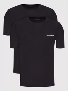 Koszulki męskie - Emporio Armani Underwear Komplet 2 t-shirtów 111849 2R717 17020 Czarny Regular Fit - grafika 1