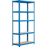 Księgarnia OUTLET - EXTRALINK REGAŁ MAGAZYNOWY METALOWY 180x90x40 NIEBIESKI - miniaturka - grafika 1