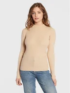 Swetry damskie - Brave Soul Sweter LK-248RIGBYI Beżowy Slim Fit - miniaturka - grafika 1