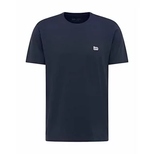 Koszulki męskie - Lee Męski T-Shirt z logo Ss Patch, grantowy, 4XL - grafika 1