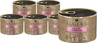 Mokra karma dla kotów - Karma mokra dla kotów Lugers cielęcina z jagnięciną zestaw 6 x 185 g - miniaturka - grafika 1
