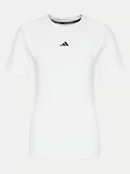 Koszulki sportowe męskie - adidas Koszulka techniczna Techfit Compression JE6699 Biały Slim Fit - miniaturka - grafika 1