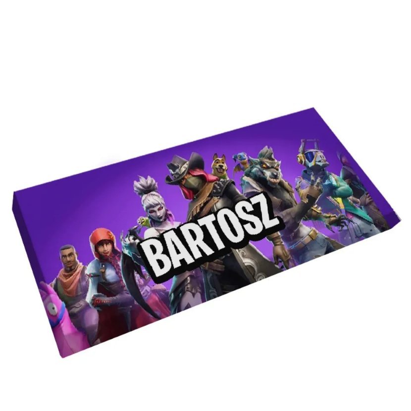 Czekoladowy prezent FORTNITE z imieniem - personalizacja dostępna