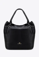 Torebki damskie - Damska torebka typu worek ze skóry naturalnej duża - miniaturka - grafika 1