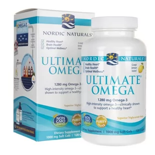 Ultimate Nordic Naturals Nordic Naturals Omega smak cytrynowy - 120 kapsułek NN02790 - Witaminy i minerały - miniaturka - grafika 1