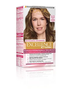 Loreal Excellence Creme 6.03 świetlisty ciemny blond - Farby do włosów i szampony koloryzujące - miniaturka - grafika 1