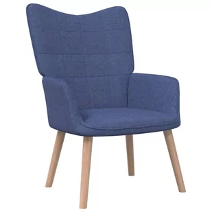 vidaXL Lumarko Fotel, 62 x 68,5 x 96 cm, niebieski, obity tkaniną! 327923 - Fotele - miniaturka - grafika 1