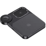Ładowarki do telefonów - USAMS Ład. indukcyjna 3w1 15W czarny/black CD190WXC01 (US-CD190) - miniaturka - grafika 1