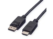 Adaptery i przejściówki - ROLINE Recycled Material 11.45.5782 adapter kablowy 3 m DisplayPort HDMI Czarny 11.45.5782 - miniaturka - grafika 1