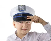 Dodatki do strojów karnawałowych - GoDan Czapka policjanta, z pagonami, rozmiar S CPPLS-YH - miniaturka - grafika 1