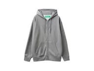 Kurtki męskie - United Colors of Benetton Kurtka męska C/CAPP M/L 3j73u5006 bluza z kapturem, szara 507, L - miniaturka - grafika 1