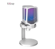 Mikrofony komputerowe - Fifine Q6W Przewodowy Pojemnościowy Biały - miniaturka - grafika 1