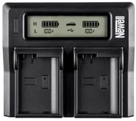 Akumulatory do aparatów dedykowane - Newell Ładowarka LCD Dual Charger do Canon LP-E6 - miniaturka - grafika 1
