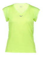 Koszulki sportowe damskie - Mizuno Koszulka "Aero" w kolorze żółtym do biegania - miniaturka - grafika 1
