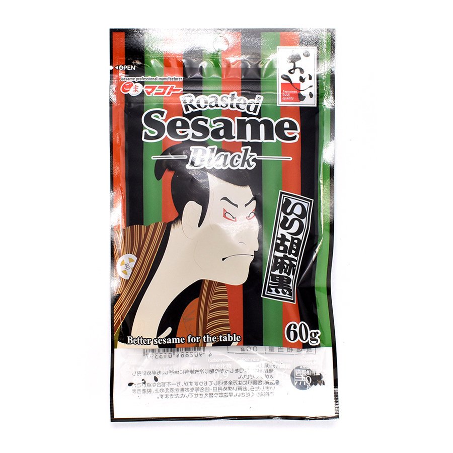 Czarny sezam prażony UKIYOE MAKOTO 60 g / Makoto & Co., Ltd.