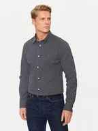 Koszule męskie - Tommy Hilfiger Koszula MW0MW36870 Granatowy Slim Fit - miniaturka - grafika 1