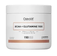 Aminokwasy - OstroVit Supreme Capsules BCAA + Glutamine 1100mg 150 kaps. - miniaturka - grafika 1