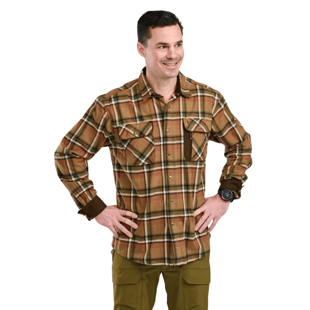 Koszula flanelowa męska Pinewood Cornwall M's D.Sandstone 5XL