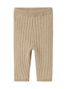 name it Legginsy "Omun" w kolorze beżowym - Spodenki dla niemowląt - miniaturka - grafika 1