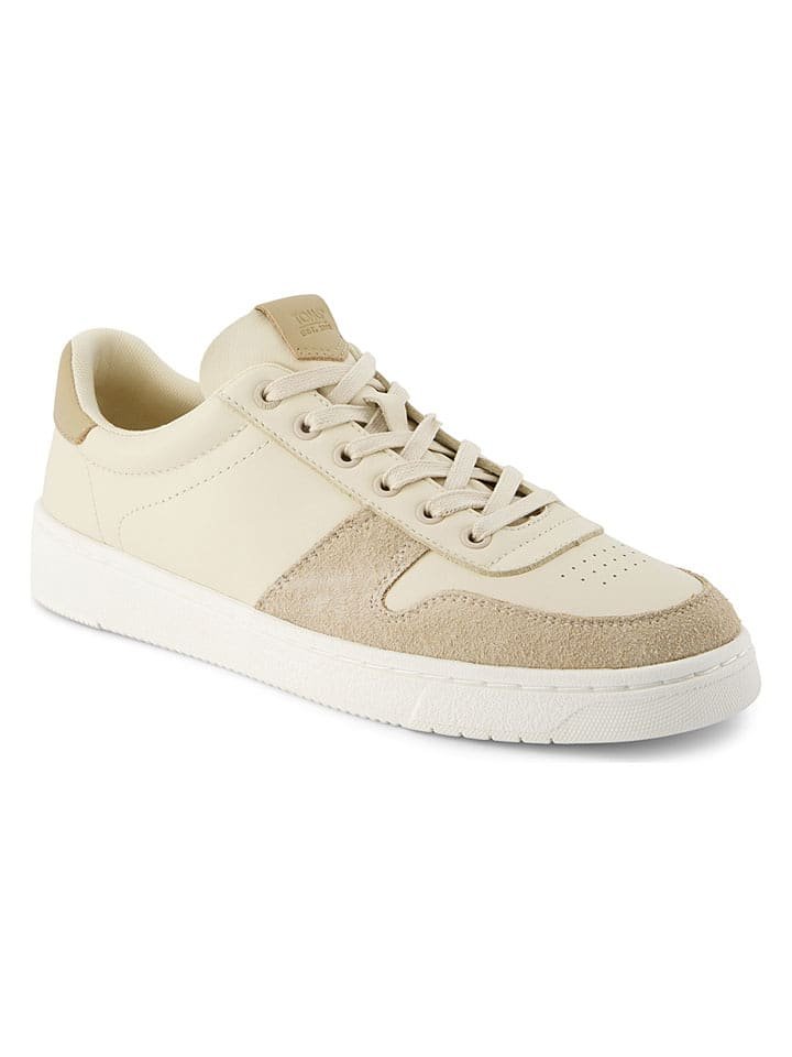 TOMS Skórzane sneakersy w kolorze beżowym