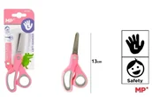 Nożyczki dla dzieci - Nożyczki szkolne dla leworęcznych 13cm różowe - MP Main Paper - miniaturka - grafika 1