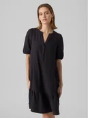 Sukienki - Vero Moda Sukienka codzienna Natali 10279682 Czarny Regular Fit - miniaturka - grafika 1