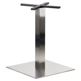 Podstawa stołu/stolika SH-3002-7/S, stal nierdzewna szczotkowana, wymiary: 55x55x72,5 cm - do hotelu, restauracji ,baru, biura - Meble modułowe i akcesoria - miniaturka - grafika 1