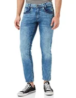Spodenki męskie - Blend BHBlizzard fit NOOS Fit - NOOS męskie spodnie jeansowe Denim Regular Fit, Denim Middle Blue (76201), 34W / 32L - miniaturka - grafika 1