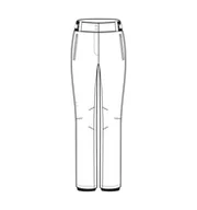 Spodnie narciarskie - Spodnie narciarskie Rossignol damskie Ski Pant białe - XL - miniaturka - grafika 1