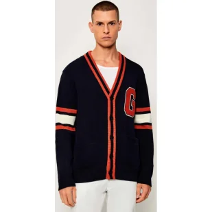 Gant Kardigan G-BADGE Relaxed fit - Swetry męskie - miniaturka - grafika 1