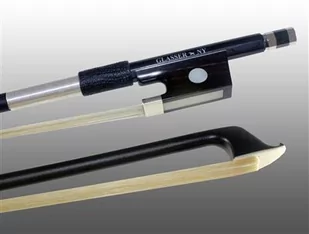 GLASSER Smyczek Skrzypcowy, Carbon Graphit, Made in USA, 2000X-14, Powłoka z nowego srebra, dla 1/4 Skrzypce - Akcesoria do instrumentów smyczkowych - miniaturka - grafika 1