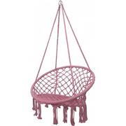 Fotele ogrodowe wiszące - ROYOKAMP Hamak ROYOKAMP 1031330 80 x 60 cm Różowy - miniaturka - grafika 1